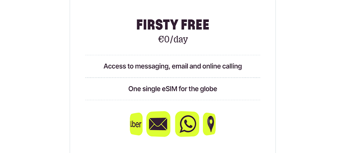 Firsty eSim Free Internet